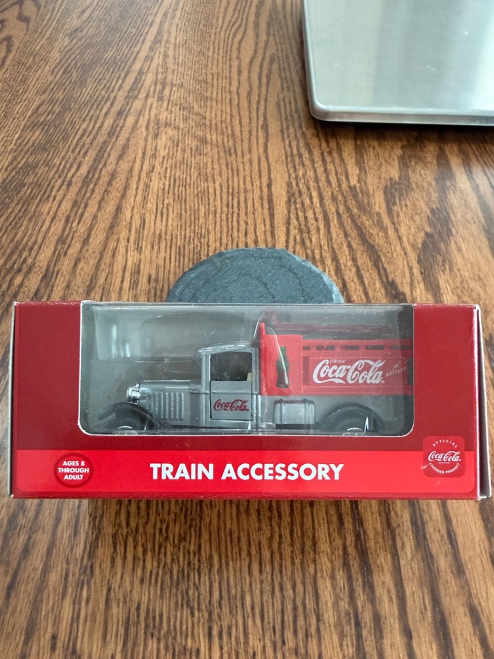 Coca-Cola Red and Silver Train Accessory Truck K-94527